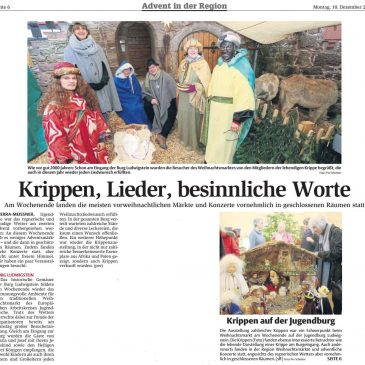 Press Report Advent Market at Ludwigstein Castle (HNA Witzenhäuser Allgemeine 10.12.2018)
